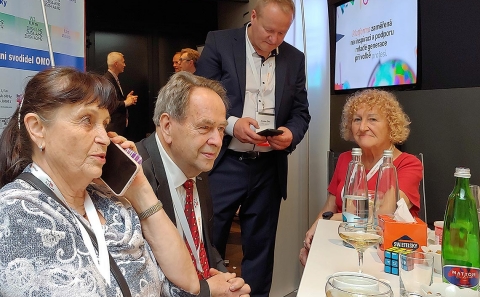 Setkání na stánku Stavby OMO na Mostech 2025