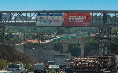 Pohled na staveniště VMO Tomkovo-Rokytova